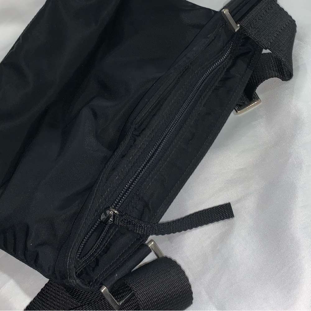 PRADA nero black TESSUTO nylon zip top CROSSBODY messenger BAG - Picture 13 of 14